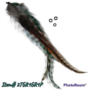 100% Authentic Beautiful Real Feather Hair Extension Bundle + 3 Extra Beads